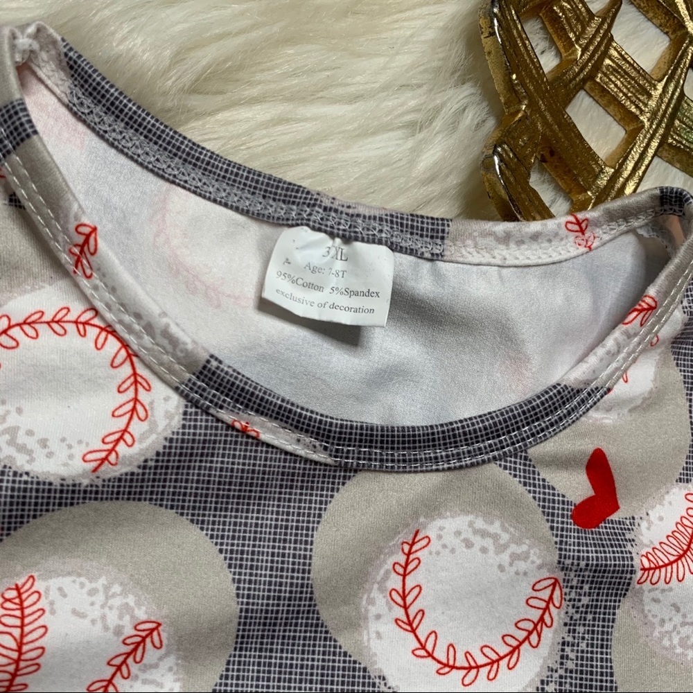 Baseball Tunic Ruffle - Picture 3 of 9
